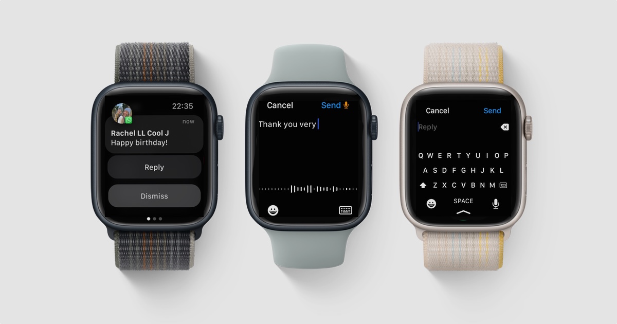 Reply to messages on Apple Watch