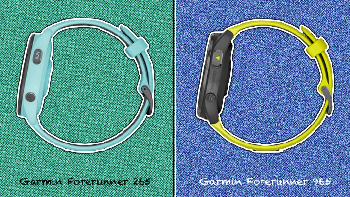 garmin forerunner 265 v 965 design
