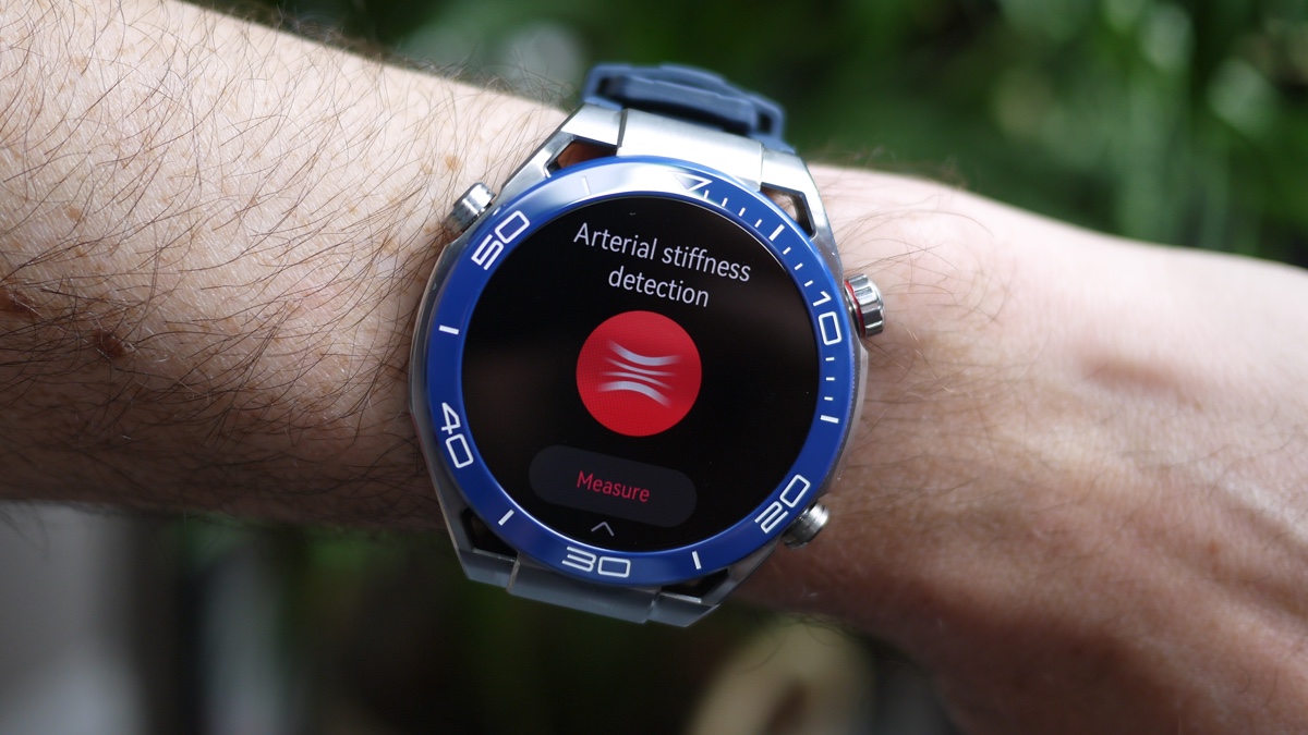 Huawei Watch Ultimate review arterial stiffness test