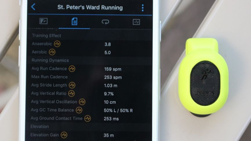 Running data from the waist: Living with Garmin's Running Dynamics Pod